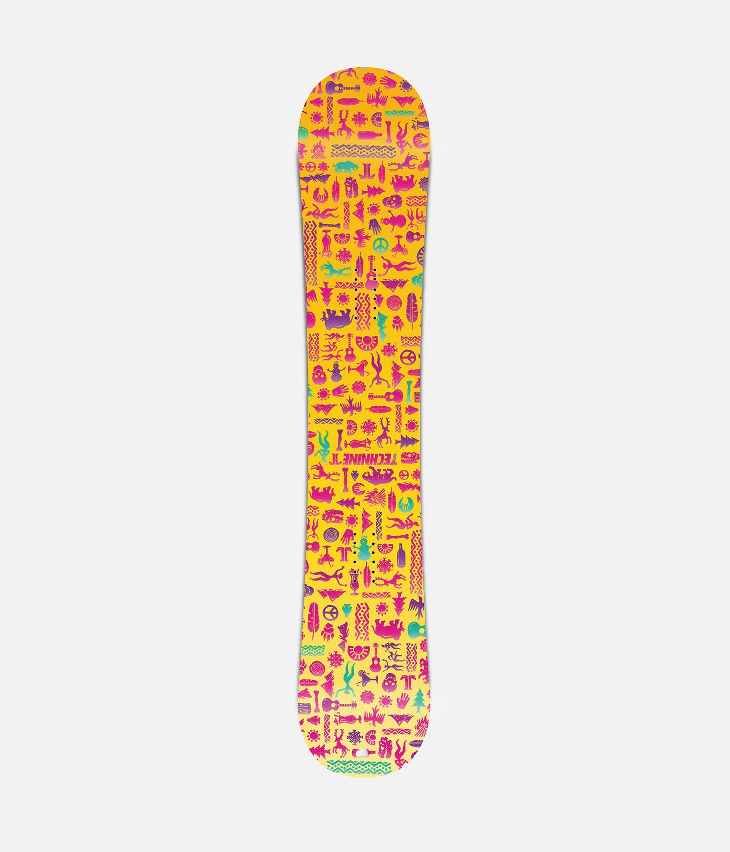 Skull Yellow snowboard